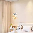 DecorBites™ Kids Room LED Chandeliers White Bear Bunny Pendant Light Glass Bedside Lamp