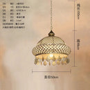 DecorBites™ Gold Lustre Iron Art Pendant Lights LED E27, Exotic Design for Home, Restaurant, Bar