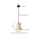 DecorBites™ LED Wood Yellow Travertine Pendant Light for Living Room Bedside - Nordic Interior Lighting