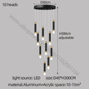 DecorBites™ LED Chandelier: Modern Nordic Acrylic Luxury Lighting for Home Decor