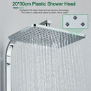 Chrome decorbites digital display shower system with tub spout bathroom