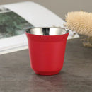 DecorBites™ Double Wall Espresso Mugs 80ml - Set of 2 Stainless Steel Heat Insulated Cups