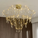 DecorBites™ Deluxe Crystal Star Lamp: Designer LED Lighting for Modern Living Room & Villa