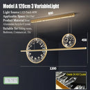 DecorBites™ Crystal Ring LED Chandelier for Restaurant Dining Room Coffee Shop