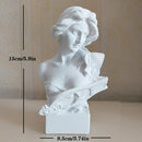 DecorBites™ David Statue Head Sculpture Mini Gypsum Resin Art Craft Home Decor