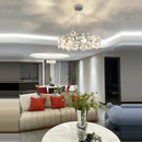 DecorBites™ Crystal Magic Ring Dimmable LED Pendant Light for Living Room & Foyer