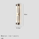 DecorBites™ LED Tube Wall Sconce Gold Black White Metal Acrylic Light Fixture