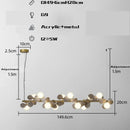 DecorBites™ Gold Metal G9 LED Pendant Chandelier with Acrylic Flower Decor