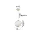 DecorBites™ Glass Ball LED Pendant Lights for Home Decor, Living/Dining Room, Bar, & Stairs