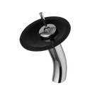 DecorBites™ Glass Rocker Handle Basin Faucet, Waterfall Mixer Taps, Chrome Finish