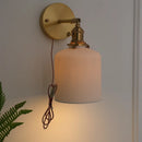 DecorBites™ Ceramic Knob Switch Wall Light by IWHD - Modern LED Sconce for Bedroom, Hallway & Bathroom