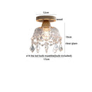 DecorBites™ LED Ceiling Lamp Modern Style Wood Glass Luminaria
