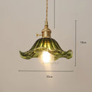 DecorBites™ Glass Industrial Pendant Light: Loft Style Fixture with Copper Socket for Home Decor