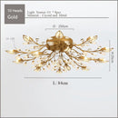 DecorBites™ Crystal Ceiling Chandelier LED Fixture Lights for Living Room Bedroom by Samsarah Lighting