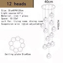 DecorBites™ LED Chandelier: Modern Lighting for Living, Dining, and Staircase Areas