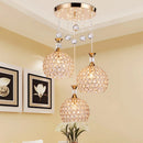 DecorBites™ Crystal Gold Ceiling Chandelier | Modern LED Luxury Lighting for Hall