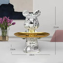 DecorBites™ Graffiti Bear Figurine: Modern Home Decor Statue for Keys Storage Shelf