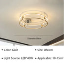 DecorBites™ Adara Luxury LED Chandelier: Modern Ring Light for Home Interior Decoration