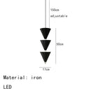 DecorBites™ Gold Black Cone LED Pendant Lamp for Stylish Home and Shop Lighting
