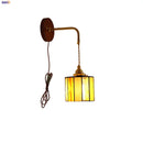 DecorBites™ Adjustable LED Wall Lamp Sconce Copper Wood Glass Stair Light