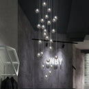 DecorBites™ LED Chandelier: Modern Lighting for Living, Dining, and Staircase Areas