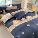 DecorBites™ Cute Printed Cotton Duvet Cover for Double Queen Bed - Cozy & Non-Fading