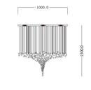 DecorBites™ Crystal Chandelier: Modern Staircase LED Lighting for Hallway & Lobby