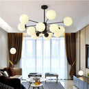 Modern geometric magic bean lighting – smoke & amber dining room globe