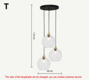DecorBites™ Glass Ball Lustre Pendant Lights - Modern Kitchen Hanging Fixture