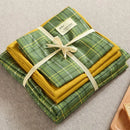 DecorBites™ Japanese Grid Printed Cotton Bedding Set in Queen/King for Cozy Sleep