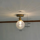 DecorBites™ Green Glass LED Ceiling Lamp for Home Living Room and Hallway Lighting