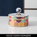 DecorBites™ Crystal Ball Ceramic Jewelry Box: Decorative Storage Jar for Home Organization
