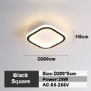 DecorBites™ LED Ceiling Lamp: Square Round Indoor Lighting, Bedroom, Entrance Hall, Neutral/Cool/Warm White