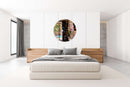 Lovely Field Flowers Printed Mirror Acrylic Circles