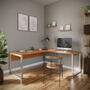Custom L-Shaped Executive Desk 60” x 60” | Reversible Return