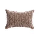 Amanda Hancrafted Sculpted Shearling Throw Pillow