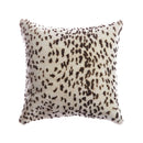 Shearling Leopard Square Pillow