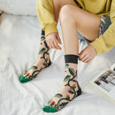 Sheer Plant Lover Socks in 8 Nature-Inspired Styles [Fits Size 5-9]