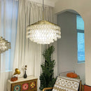 Teardrops Tiered Shell Pendant Light