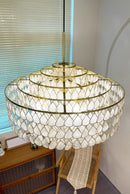 Teardrops Tiered Shell Pendant Light