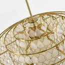 Teardrops Tiered Shell Pendant Light