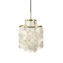 Natural Tiered Capiz Shell Chandelier