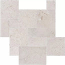 Shell Stone White Fossil Limestone Tumbled Pavers - Full Truckload pattern 