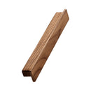 Lacquered Walnut Wood "Shelter" Drawer Pulls