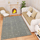 Premium Hand-Tufted Rug Made of 100% Wool  - Shiraz Grid - 4x6 Feet