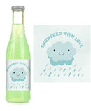 Showered Blue Soda Label