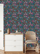 Fashionable Multicolored Floral Wallpaper Fashionable