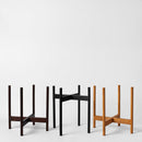 Rounded Hardwood Plant Stand