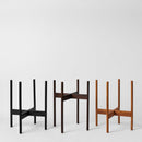 Rounded Hardwood Plant Stand