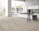 SPC Vinyl Rigid Core 7" Width 60" RL, 6mm Thick, 1.5mm IXPE Scrolled Henna Silva Floors - Mazzia Collection Product shoot Kitchen view